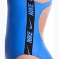 Női egyrészes fürdőruha Nike Logo Tape Fastback blue crystal 5