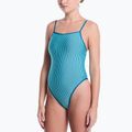 Női egyrészes fürdőruha Nike Ocean Bound Ripple Texture Square Neck bleached turquoise