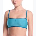 Fürdőruha felső Nike Ripple Texture Bralette Classic Bikini bleached turquoise
