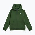 Gyerek pulóver New Balance Brush Back Small Logo Full Zip Hoodie dark alpine green