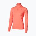 Női futópulóver Mizuno Core Impulse Half Zip Long Sleeve Tee desert flower