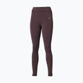 Női futóleggingsek Mizuno Active Warmalite Long Tight raisin