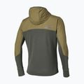 Férfi futókabát Mizuno Active Warmalite Hybrid Full Zip Hooded Long Sleeve Top forest night 2