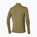 Férfi futópulóver Mizuno Active Warmalite Half Zip Long Sleeve Top martini olive 2