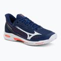 Férfi teniszcipő Mizuno Wave Exceed Tour 7 CC beacon blue/white/lava orange
