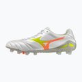 Futballcipő Mizuno Monarcida Neo III Elite FG white/evening primrose/lava orange
