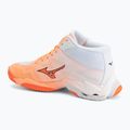 Röplabda cipő Mizuno Wave Lightning Elite Mid Flamingo Coral/Lava Orange/White 3