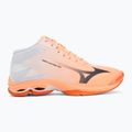 Röplabda cipő Mizuno Wave Lightning Pro Mid flamingo coral/carbon/white 2