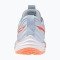 Női röplabda cipő Mizuno Wave Momentum Elite blue finch/white/lava orange 3