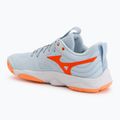 Női röplabda cipő Mizuno Wave Momentum Elite blue finch/white/lava orange 3