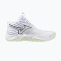 Női röplabda cipő Mizuno Wave Momentum Elite Mid white/balsam green/ambrosia