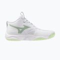 Női röplabda cipő Mizuno Wave Momentum Elite Mid white/balsam green/ambrosia 2