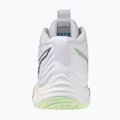 Női röplabda cipő Mizuno Wave Momentum Elite Mid white/balsam green/ambrosia 3