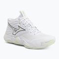 Női röplabda cipő Mizuno Wave Momentum Elite Mid white/balsam green/ambrosia