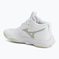 Női röplabda cipő Mizuno Wave Momentum Elite Mid white/balsam green/ambrosia 3