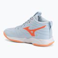 Női röplabda cipő Mizuno Wave Momentum Pro Mid blue finch/lava orange/flamingo coral 3