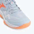 Női röplabda cipő Mizuno Wave Momentum Pro Mid blue finch/lava orange/flamingo coral 7