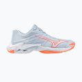 Női röplabda cipő Mizuno Wave Lightning Elite blue finch/white/lava orange