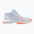 Női röplabda cipő Mizuno Wave Lightning Elite Mid blue finch/whitelava orange