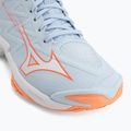 Női röplabda cipő Mizuno Wave Lightning Elite Mid blue finch/whitelava orange 7