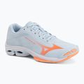 Női röplabda cipő Mizuno Wave Lightning Pro blue finch/lava orange/flamingo coral