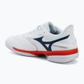 Férfi teniszcipő Mizuno Wave Exceed Court AC white/insignia blue/orange 3