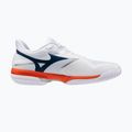Férfi teniszcipő Mizuno Wave Exceed Court AC white/insignia blue/orange 2