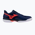 Férfi teniszcipő Mizuno Wave Exceed Court CC beacon blue/lava orange/white 2
