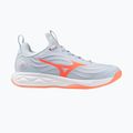Női röplabda cipő Mizuno Wave Luminous Elite blue finch/lava orange/flamingo coral