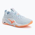 Női kézilabda cipő Mizuno Wave Stealth Neo 2.1 blue finch/lava orange/white