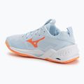 Női kézilabda cipő Mizuno Wave Stealth Neo 2.1 blue finch/lava orange/white 3