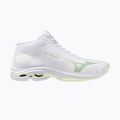 Női röplabda cipő Mizuno Wave Lightning Pro Mid white/aqua gray/ambrosia