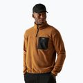 Férfi polár pulóver REGATTA Frankie Half Zip brown