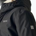 Gyerek széldzseki REGATTA Hillain Warm black/pumpkin spice/ash 7