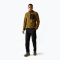 Férfi polár pulóver REGATTA Frankie Borg Half Zip rich tan/black 2
