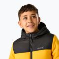 Gyerek bélelt kabát REGATTA Lofthouse black/mustard 7