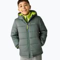 Gyerek bélelt kabát REGATTA Lofthouse dark forest green/wild lime