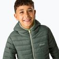 Gyerek bélelt kabát REGATTA Lofthouse dark forest green/wild lime 8