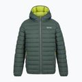 Gyerek bélelt kabát REGATTA Lofthouse dark forest green/wild lime 13