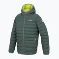 Gyerek bélelt kabát REGATTA Lofthouse dark forest green/wild lime 15