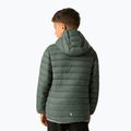 Gyermek pehelykabát REGATTA Hooded Marizion dark forest green/wild lime 4