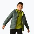 Gyermek pehelykabát REGATTA Hooded Marizion dark forest green/wild lime 5