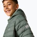 Gyermek pehelykabát REGATTA Hooded Marizion dark forest green/wild lime 9