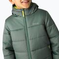 Gyermek pehelykabát REGATTA Hooded Marizion dark forest green/wild lime 11