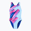 Női egyrészes fürdőruha Speedo FL Placement Printed Powerback brushy shadows/cruise 7