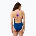 Női egyrészes fürdőruha Speedo Solid Turnback denim teal 3