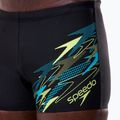 Férfi úszó boxer nadrág Speedo Medley Logo Aquashort anthracite/hyper teal 6