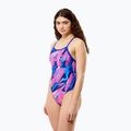 Női egyrészes fürdőruha Speedo FL Printed Turnback brushy glitch/hope 3
