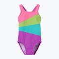 Gyerek egyrészes fürdőruha Speedo Radiating Splice neon jelly