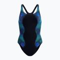 Női egyrészes fürdőruha Speedo Print Medalist anthracite
